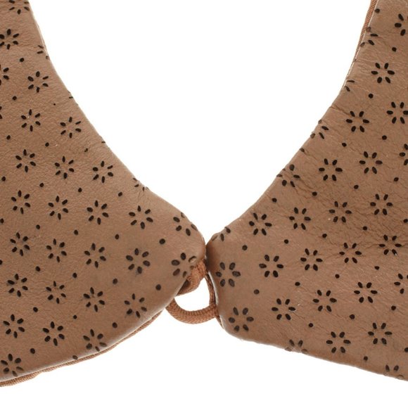 AVBL ASOS Leather Peter Pan Collar With Flower Cut Outs - Picture 4 of 5